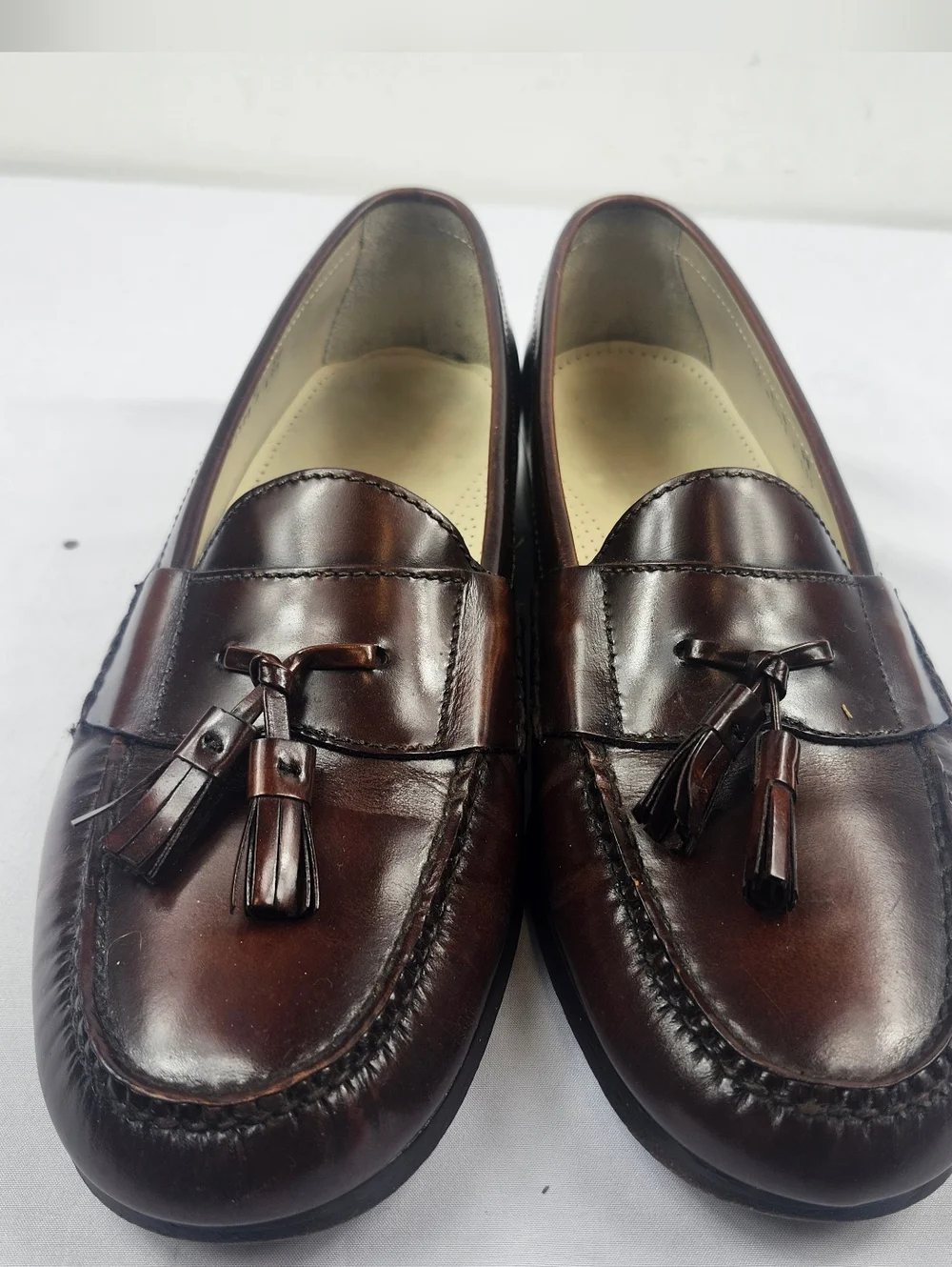 Cole Haan Men’s 11 D Brown Leather Tassel Loafers